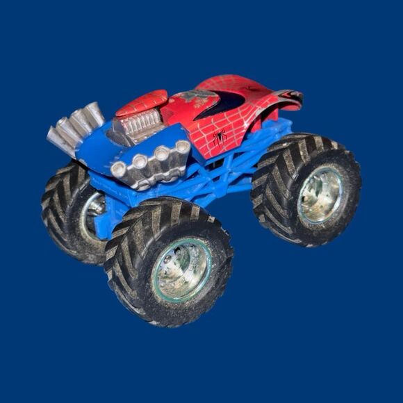 2001 Monster Jam Marvel SPIDER-MAN Blue & Red Classic Color Combo Monster Truck - Picture 2 of 9